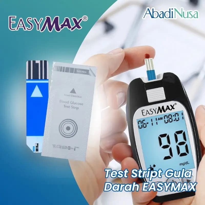 EASYMAX Foil Pack Blood Test Strip Cek Gula Darah