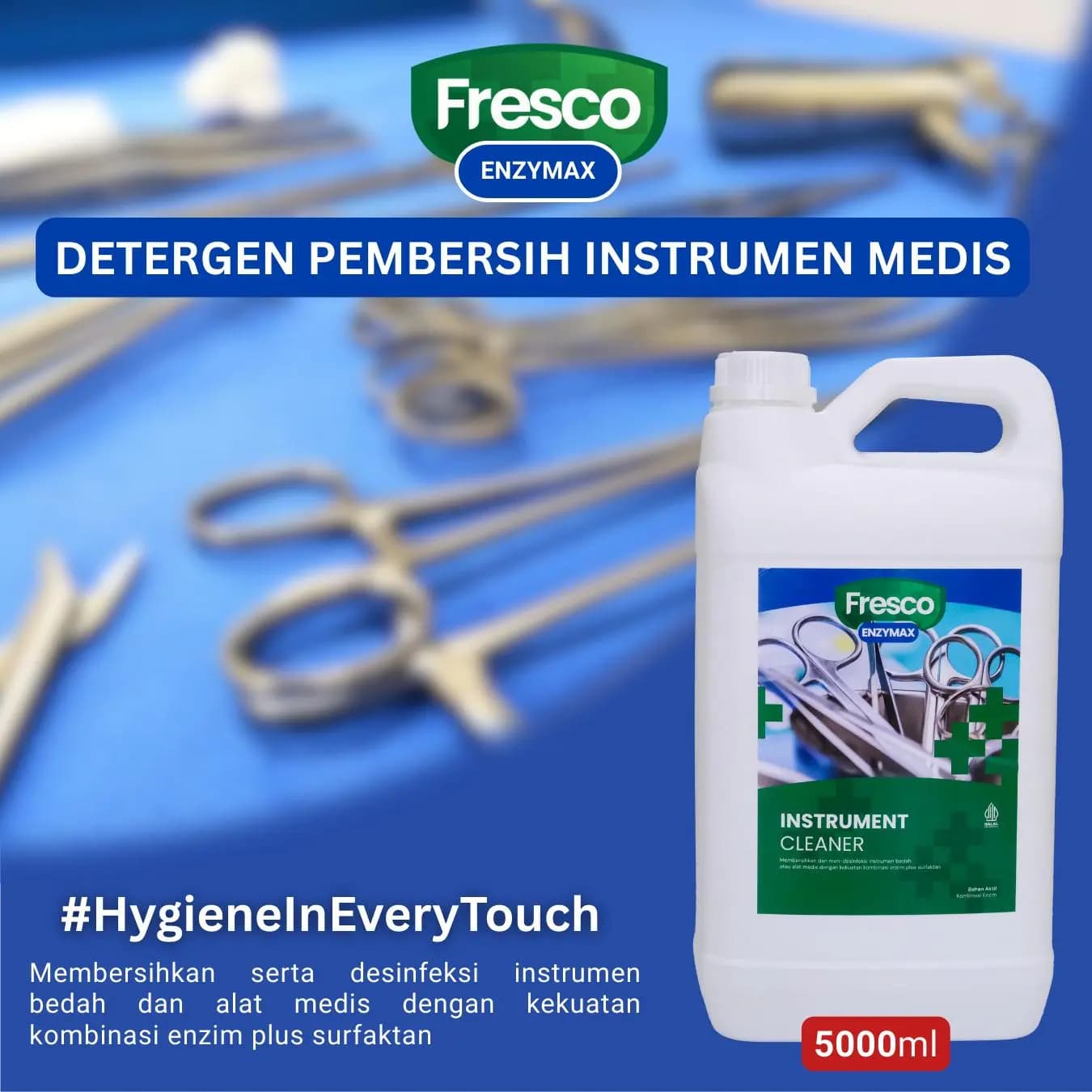 FRESCO Enzymax Instrument Cleaner - Detergen Pembersih Instrumen Medis 5000ml