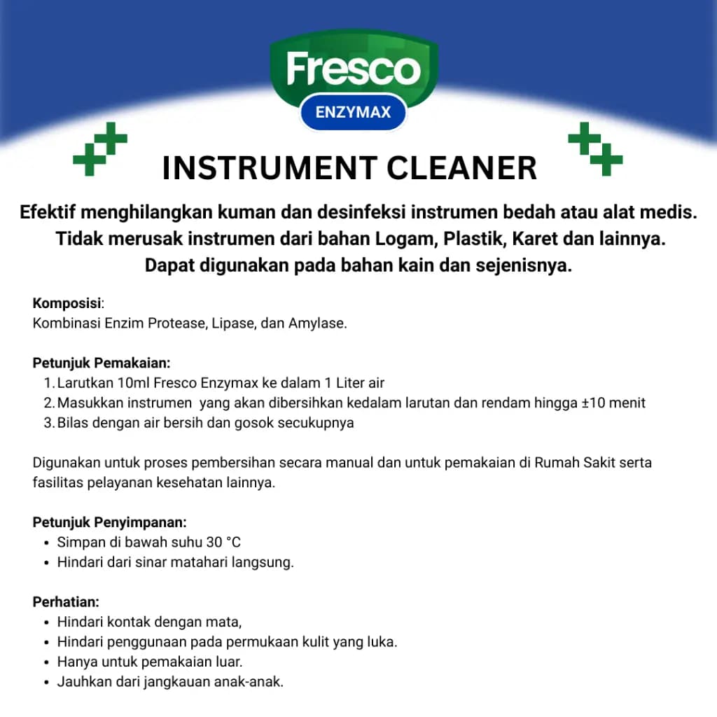 FRESCO Enzymax Instrument Cleaner - Detergen Pembersih Instrumen Medis 1000ml