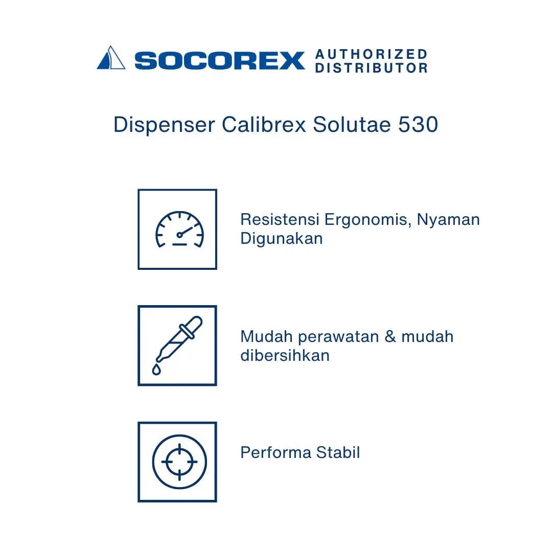 Dispenser SOCOREX Tipe Calibrex Organo 525