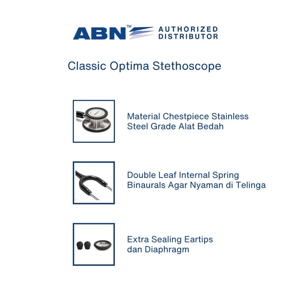 ABN Stetoskop Classic Optima Adult Stethoscope