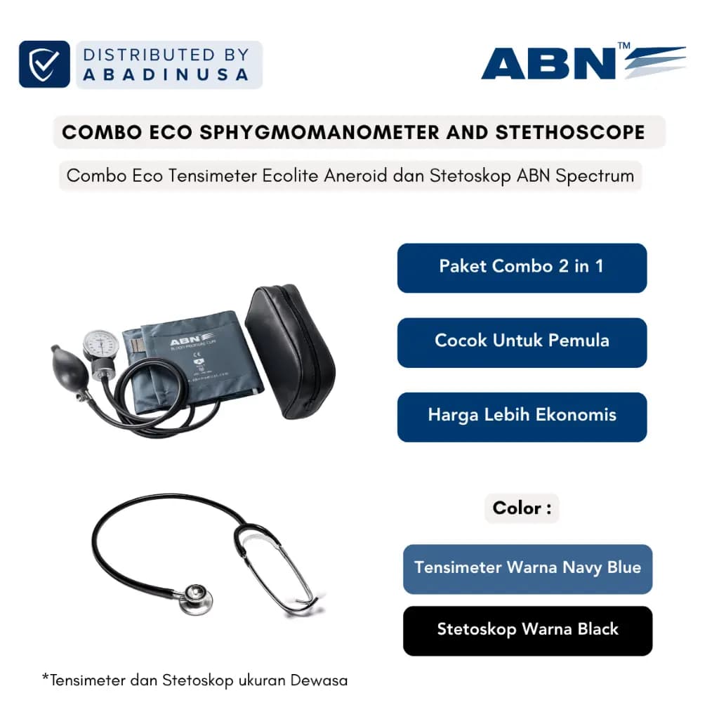 ABN Combo Eco Tensimeter dan Stetoskop