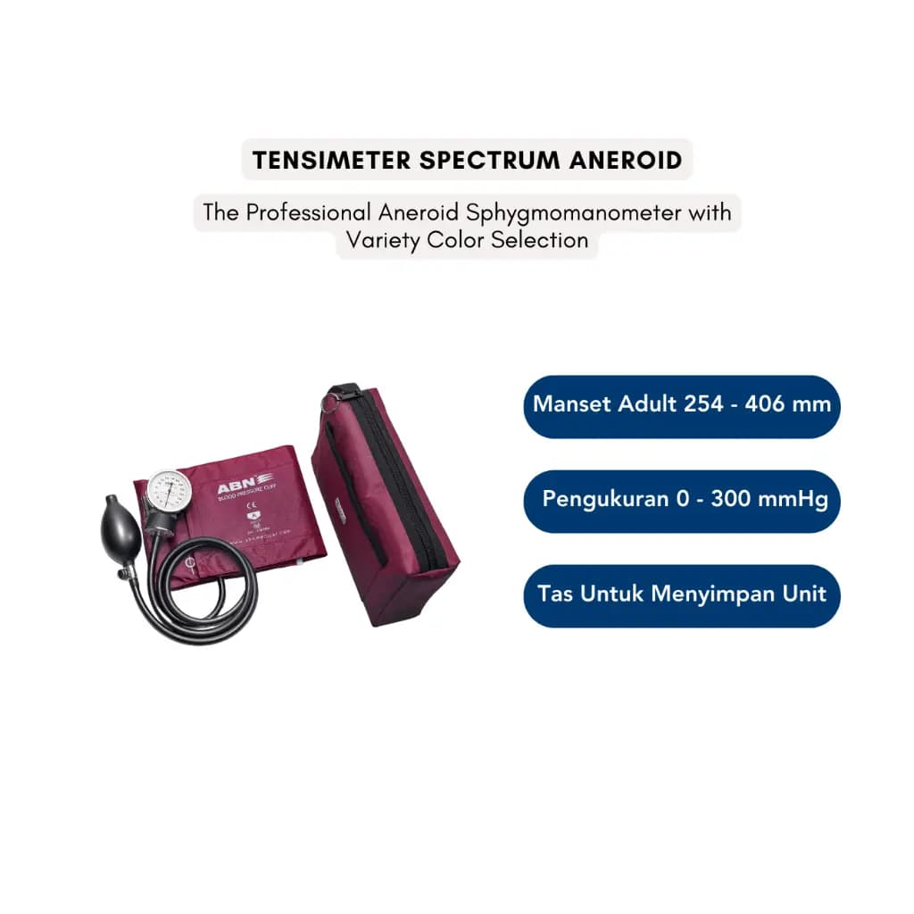 ABN Combo Tensimeter Spectrum Aneroid Dan Stetoskop Majestic