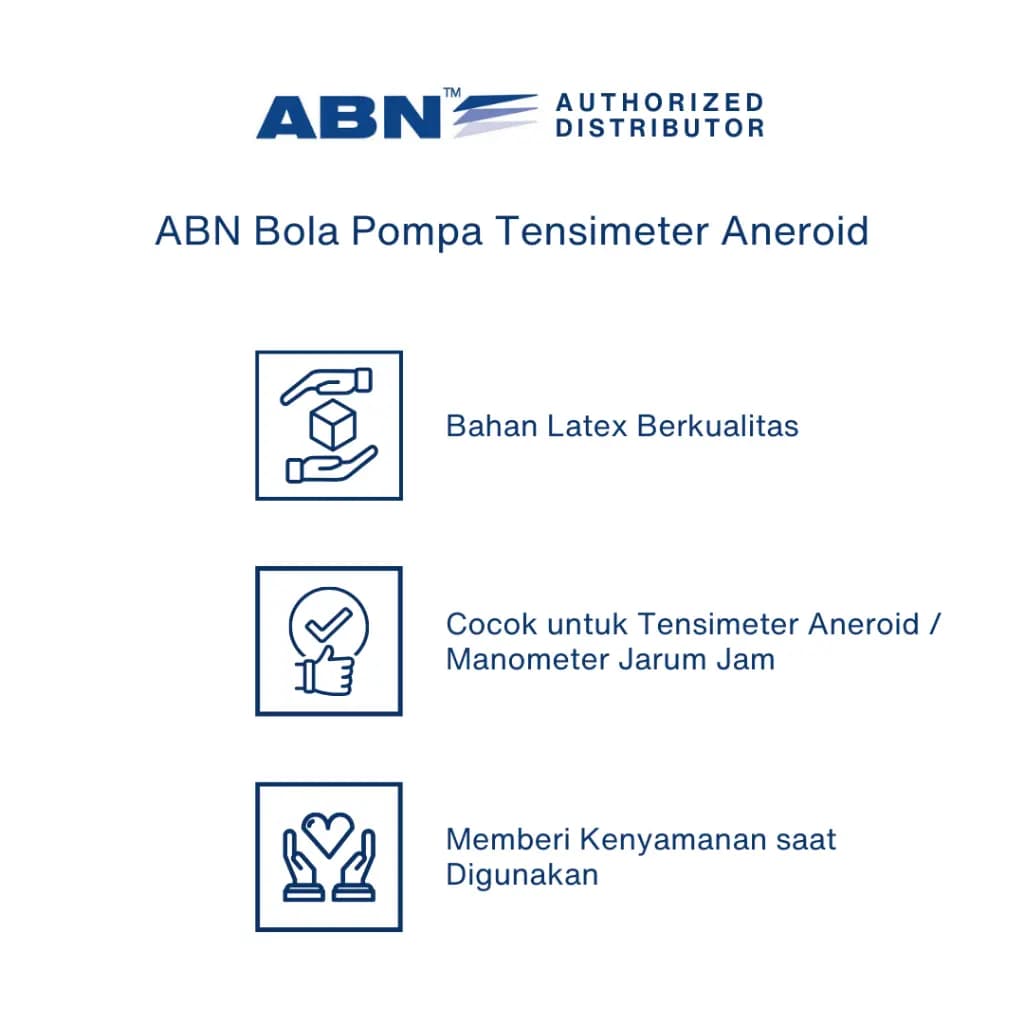 ABN Bola Pompa Bulb Tensimeter Manual Aneroid