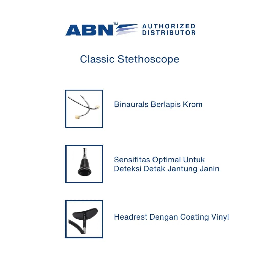 ABN Stetoskop Fetal Untuk Pemeriksaan Detak Jantung Janin Stethoscope