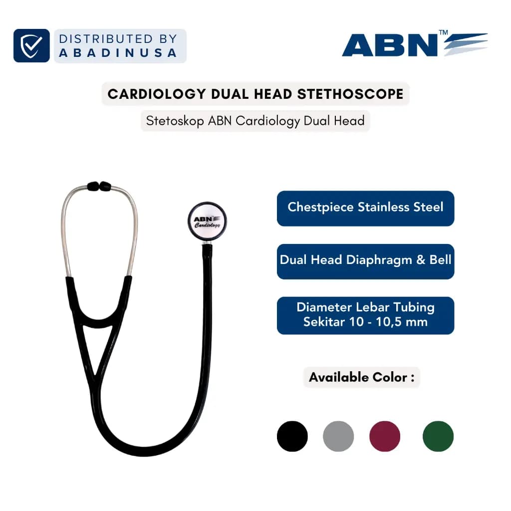 ABN Stetoskop Cardiology Dual Head Stethoscope