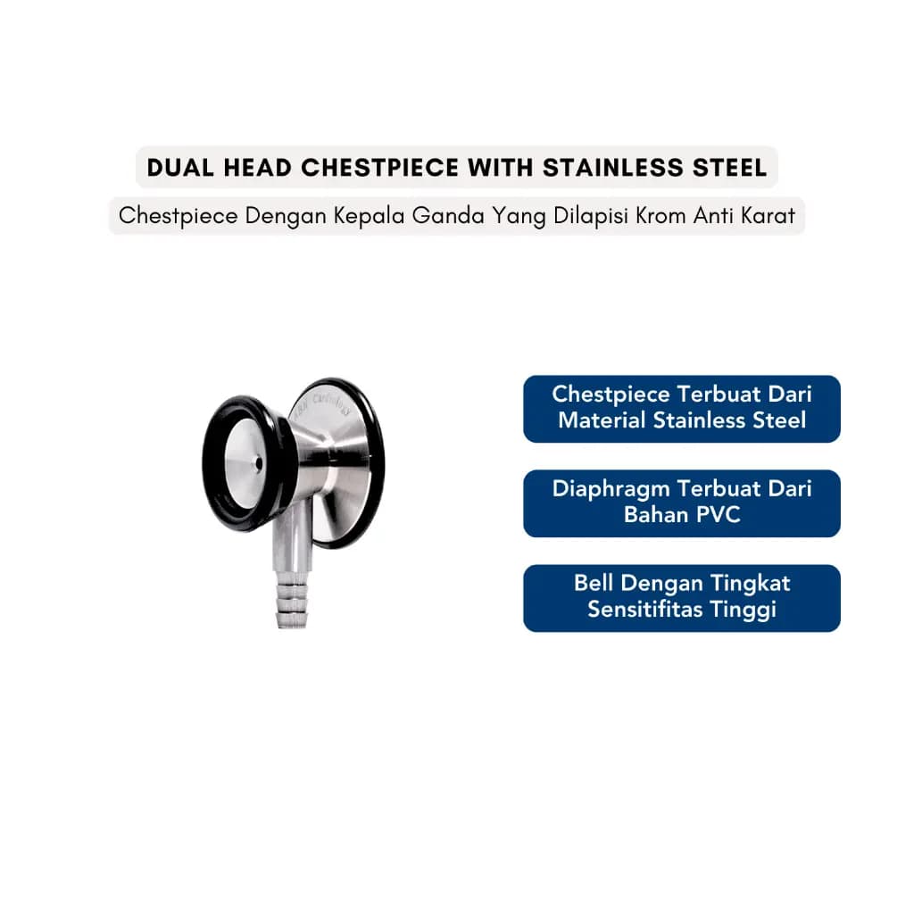 ABN Stetoskop Cardiology Dual Head Stethoscope
