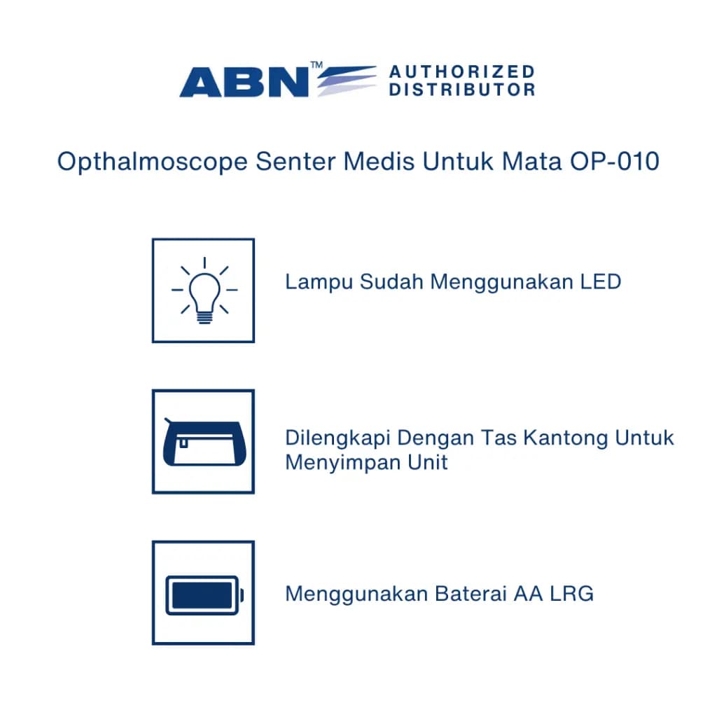 ABN Opthalmoscope Senter Medis Untuk Mata OP-010