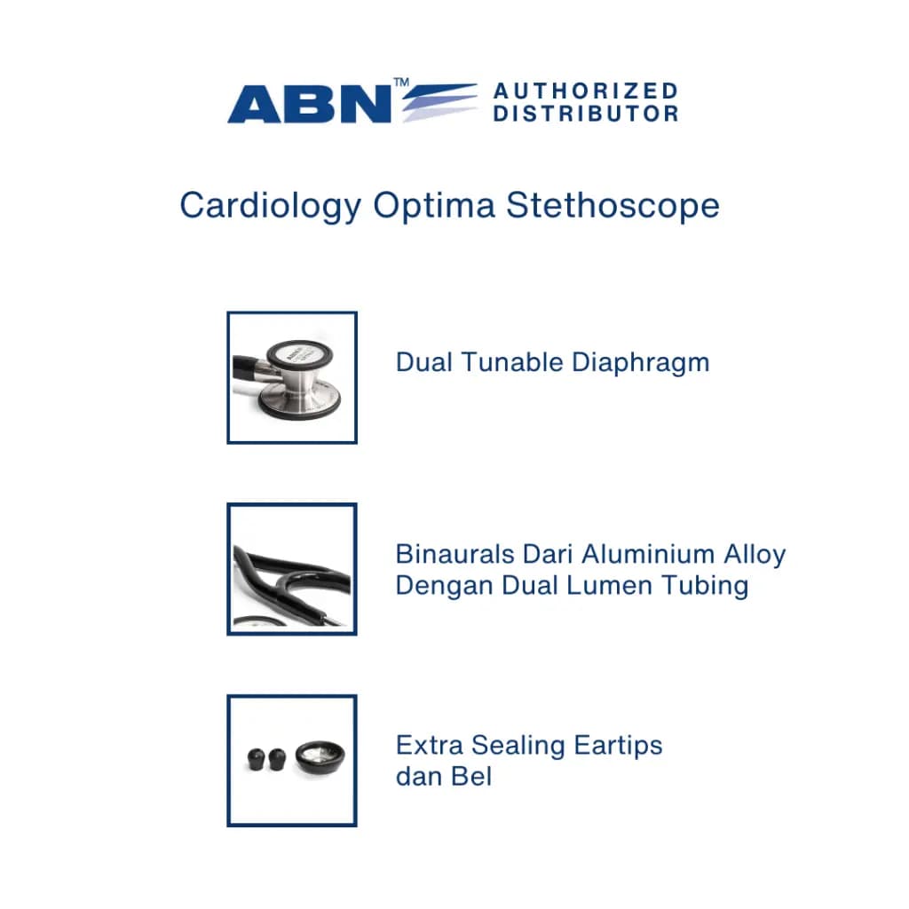 ABN Stetoskop Cardiology Optima Adult Stethoscope