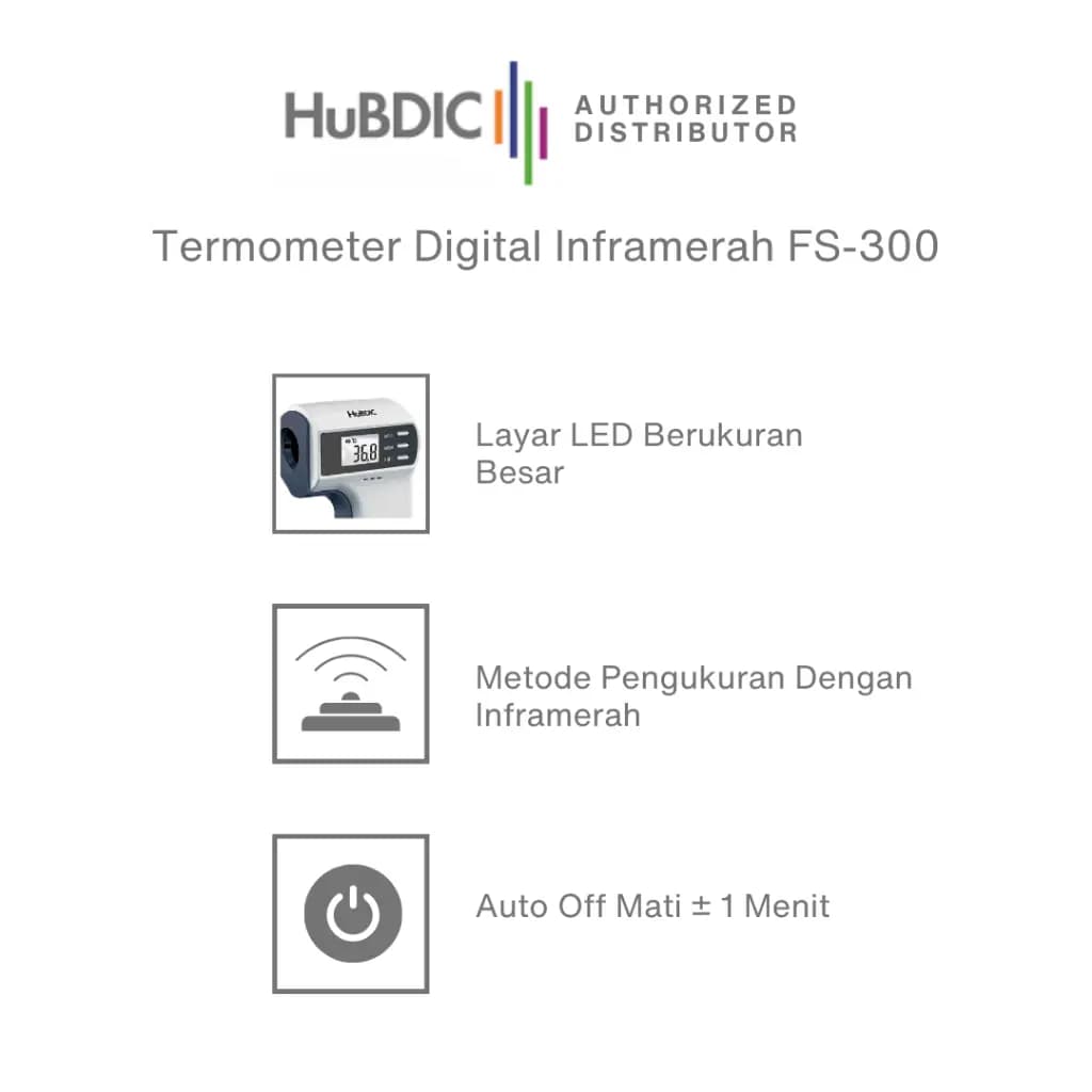 HUBDIC Termometer Digital Inframerah FS-300