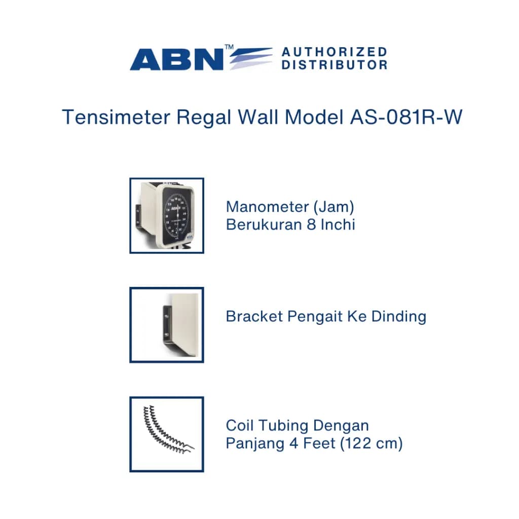 ABN Tensimeter Regal Wall Model Sphygmomanometer